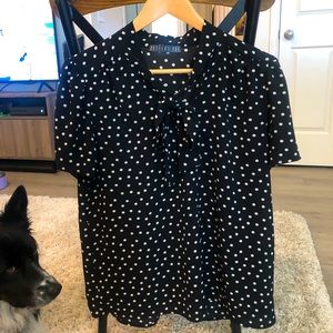 Black & White Polka Dot Blouse